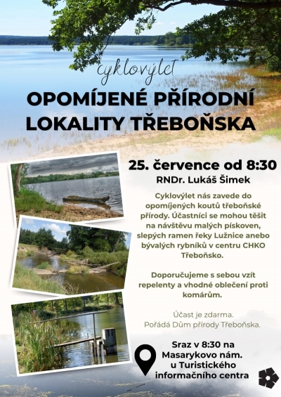 Cyklovýlet: Opomíjené přírodní lokality Třeboňska
