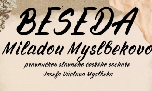 Beseda s pravnučkou sochaře Josefa Václava Myslbeka