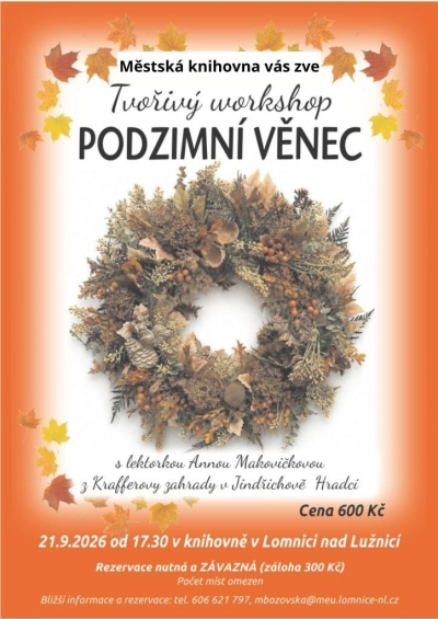 Tvořivý workshop Podzimní věnec