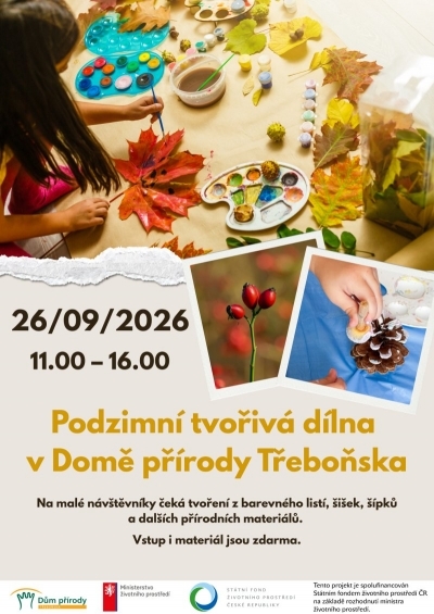 Podzimní tvořivá dílna v Domě přírody Třeboňska