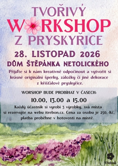 Tvořivý WORKSHOP - výrobky z pryskyřice