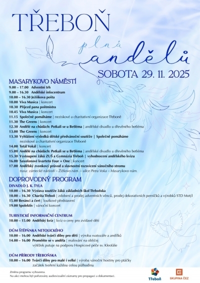 Třeboň plná andělů 2025