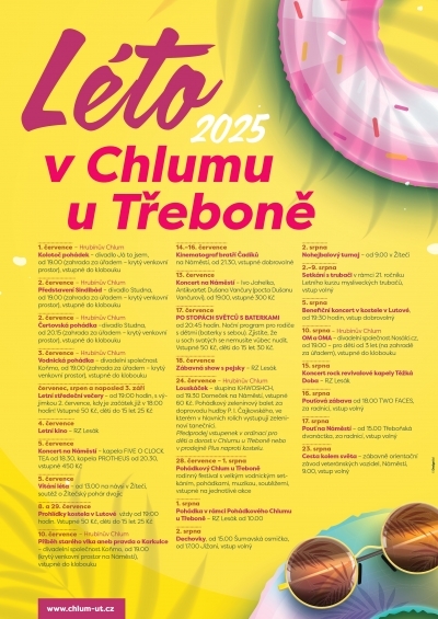 Léto v Chlumu u Třeboně 2025