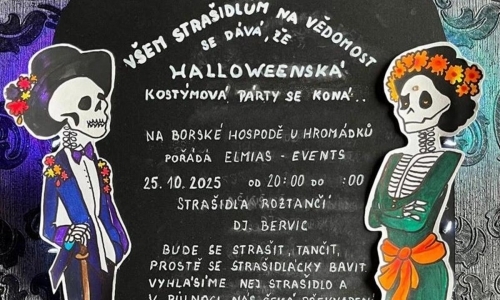 Halloweenská kostýmová párty na Boru