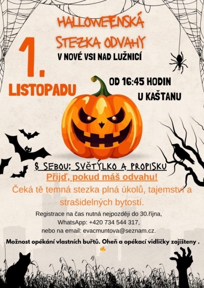 Halloweenská stezka odvahy