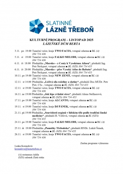 Listopad v lázních Berta