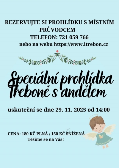 Prohlídka Třeboně s andělem