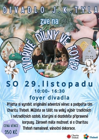 Tvořivé dílny ve foyer Divadla J.K.Tyla