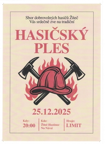 Hasičský ples v Žíteči