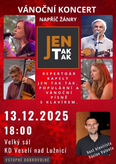 Vánoční koncert napříč žánry – Jen tak tak