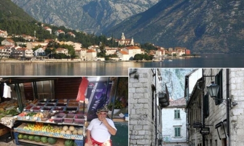 Podél moře v Černé Hoře