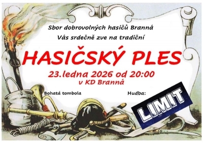 Hasičský ples v Branné