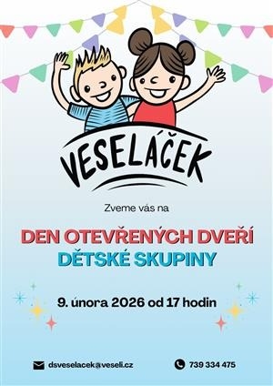 Dětská skupina Veseláček – den otevřených dveří