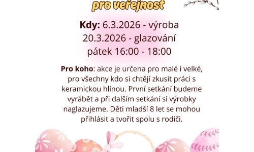 Velikonoční keramika pro veřejnost