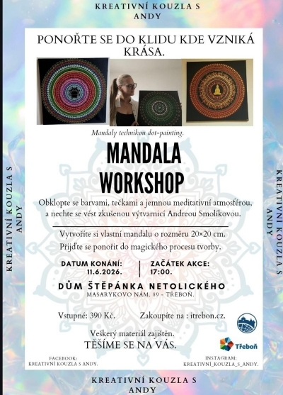 Workshop tvoření Mandal s Andy Smolíkovou