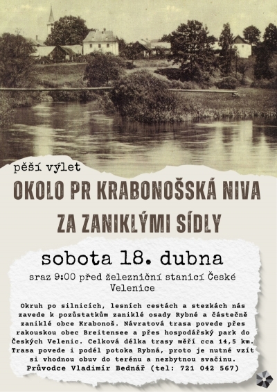 Okolo PR Krabonošská niva za zaniklými sídly