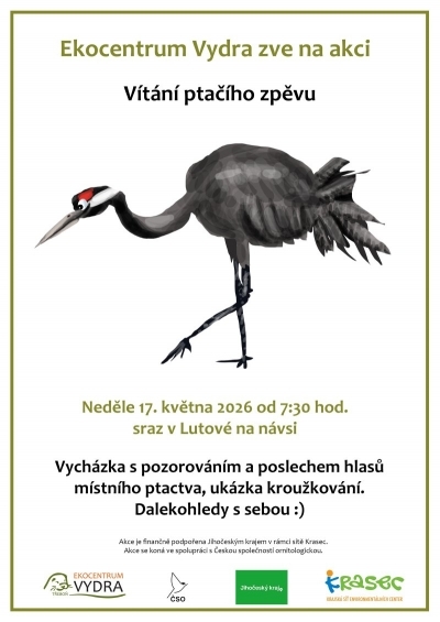 Vítání ptačího zpěvu v Lutové