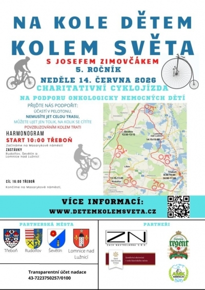 Na kole dětem kolem Světa 2026